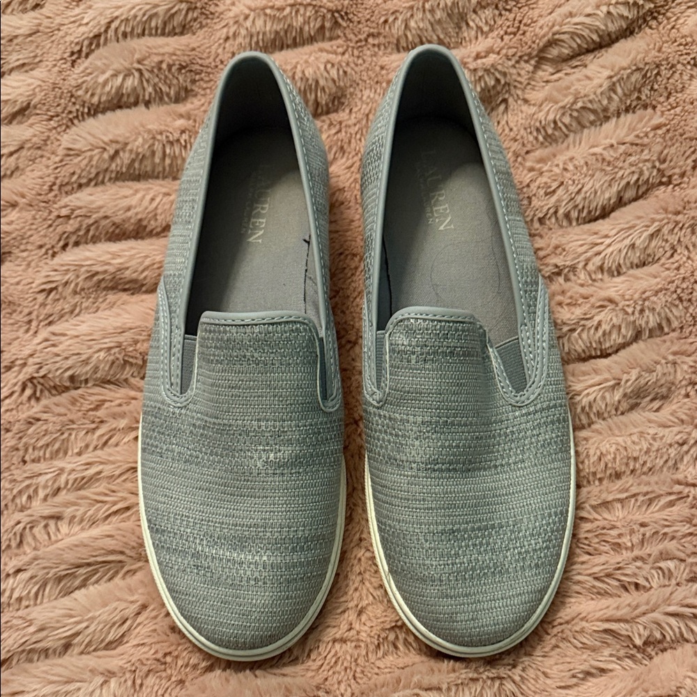 Ralph Lauren Women's Gray Slip-On Loafers